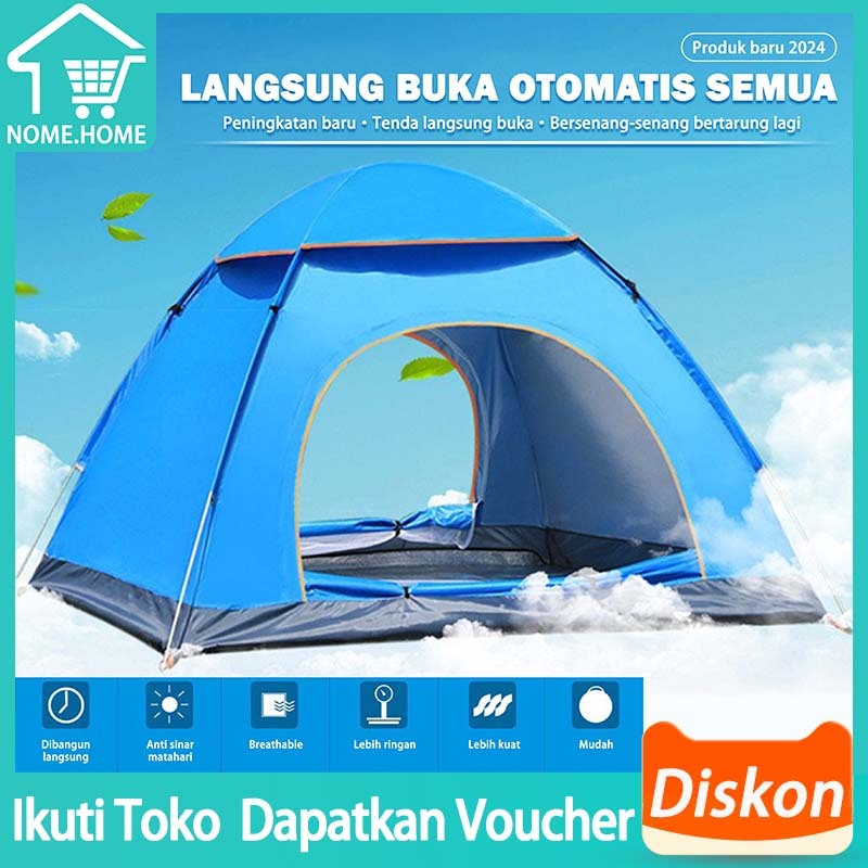 Jual Nome Tenda Camping Kapasitas 1 4 Orang Tenda Otomatis Outdoor And Indoor Tenda Gunung 5934