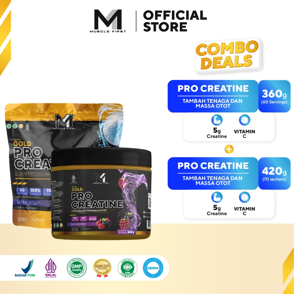 Jual [BUNDLE] MUSCLE FIRST Pro Creatine 360gr + Pro Creatine 420gr ...