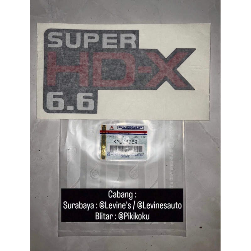 Jual stiker HDX original KM904769 / sticker canter hdx / stiker body ...