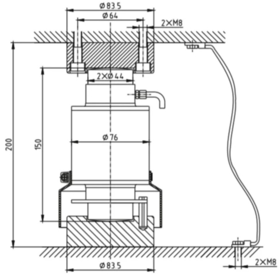 Jual Load Cell Compression Keli ZSF 30 Ton Load Cell Jembatan Timbang ...
