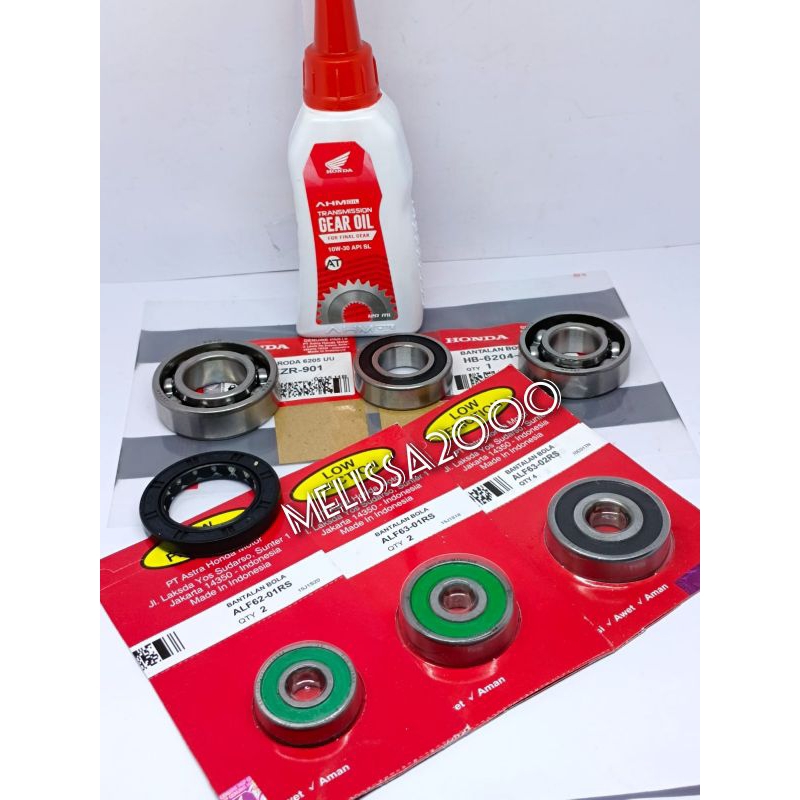 Jual PAKET BEARING RASIO GARDAN 6PC+OLI+SEAL RODA BELAKANG PCX 160 ...