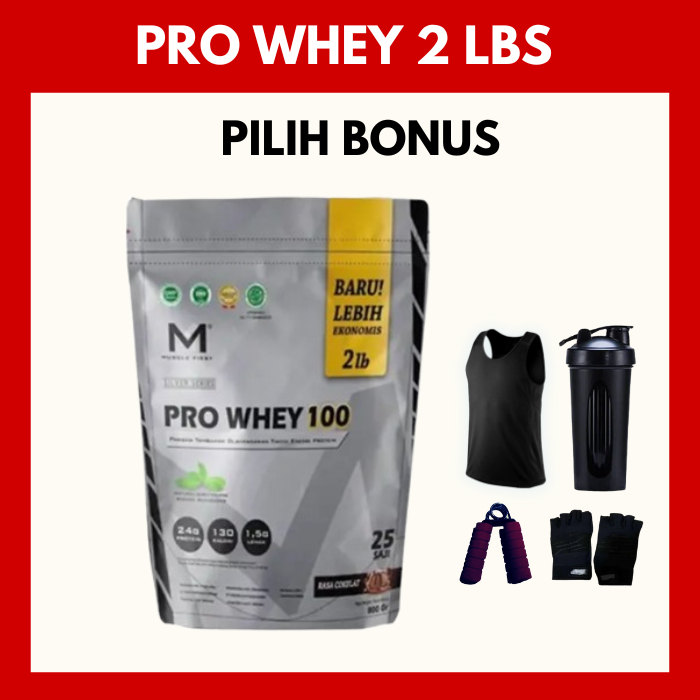 Jual Muscle First Pro Whey 100 2lbs Whey Protein 900gr 25 Serving ...