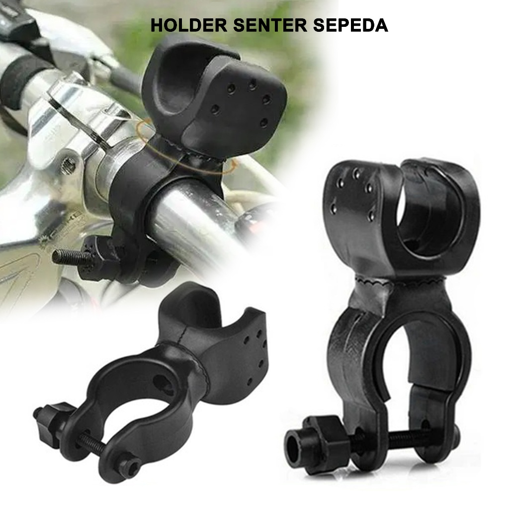 Jual holder senter sepeda 360 holder senter bicycle torch flashlight ...