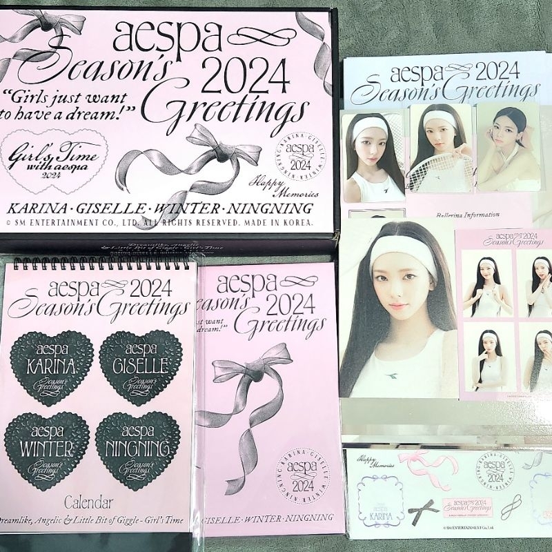 Jual [SHARING] AESPA Season's Greeting 2024 Desk calendar / Diary