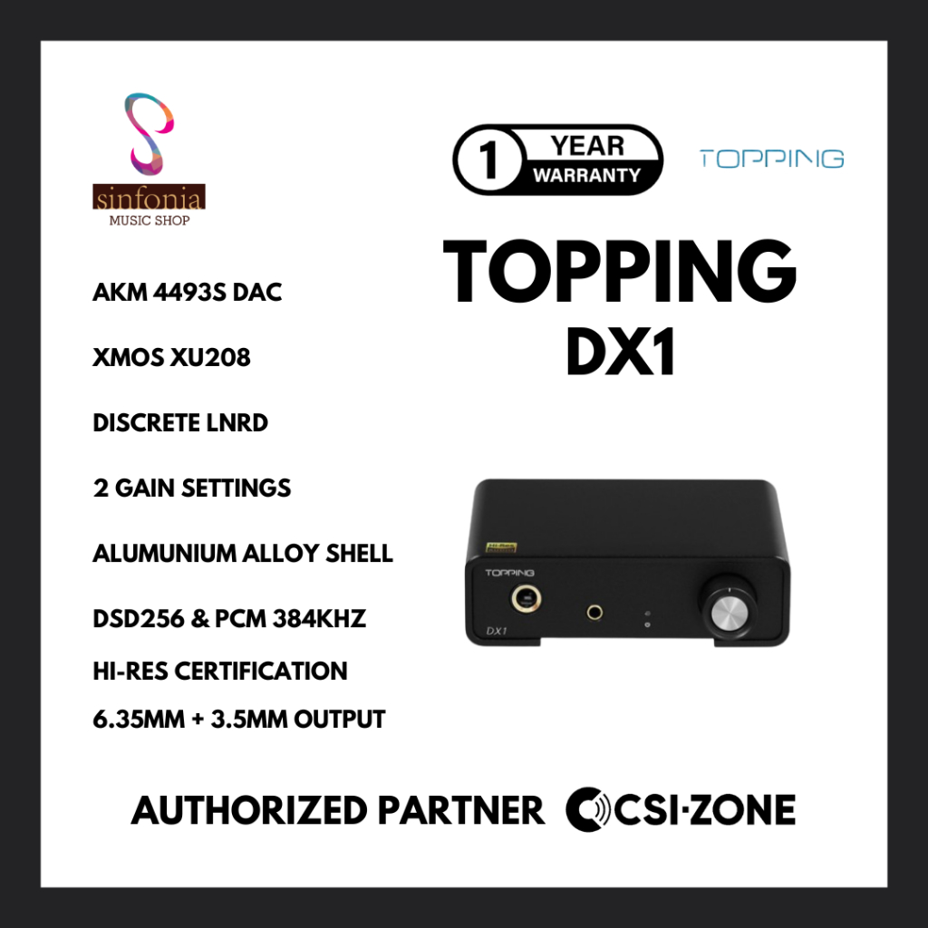 Jual Topping DX1 Hi-Res AKM4493S DAC & Headphone Amplifier | Shopee ...