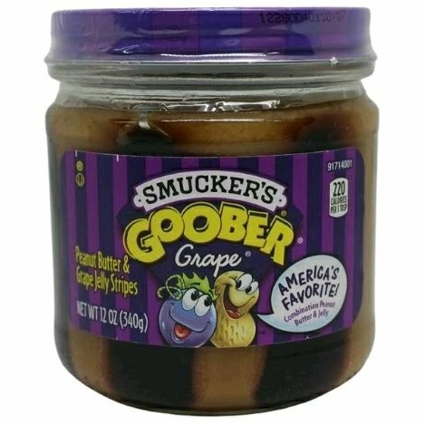 Jual SMUCKER'S Goober Peanut Butter & Grape Jelly Stripes 340g | Shopee ...