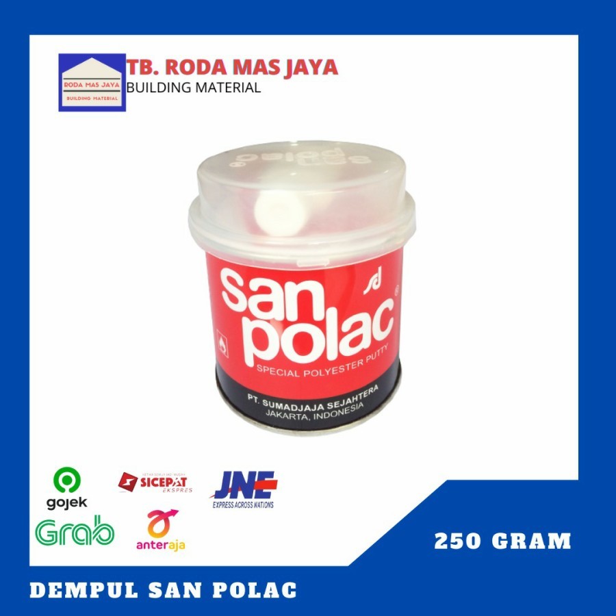 Jual Dempul San Polac/Dempul Kayu/Dempul Besi 250gram | Shopee Indonesia