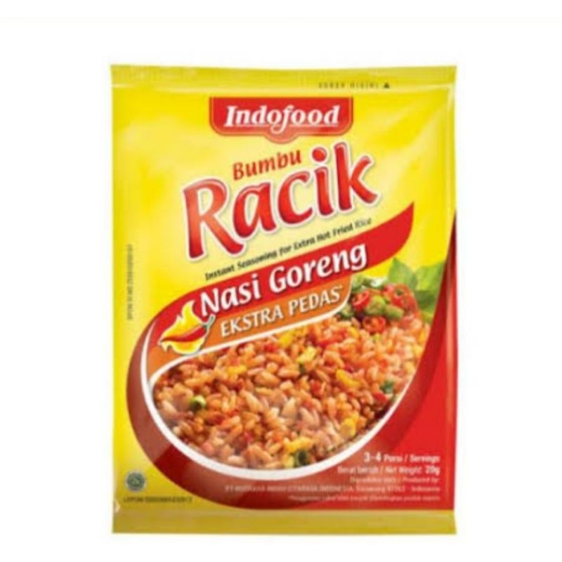 Jual INDOFOOD/SAJIKU BUMBU RACIK NASI GORENG PEDAS/ EXTRA PEDAS 20GR ...