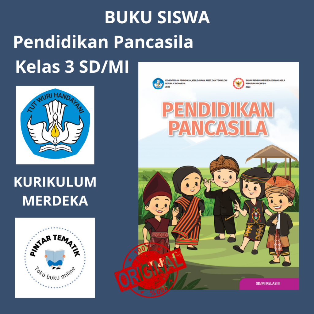Jual Buku Pendidikan Pancasila Kelas 3 SD Kurikulum Merdeka | Shopee ...