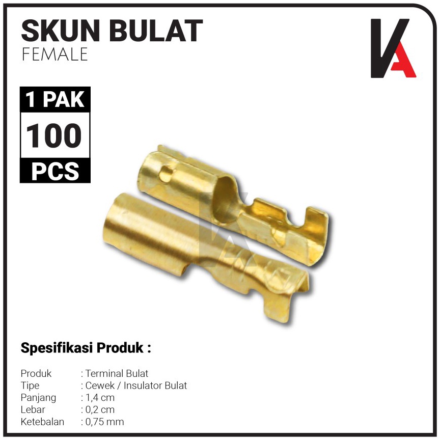 Jual Special Pr TERMINAL SKUN BULAT CEWEK 187 FEMALE CEWEK H2743 PAKET ...