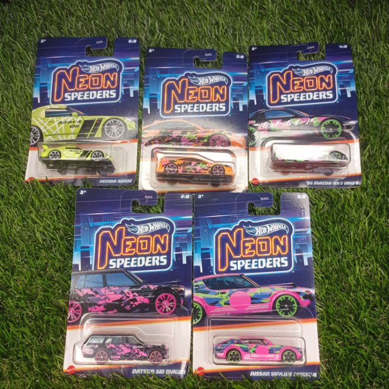 Jual Hot Wheels Neon Speeders 2024 Rx 7 S200 Datsun Mintsubishi Shopee Indonesia 0509