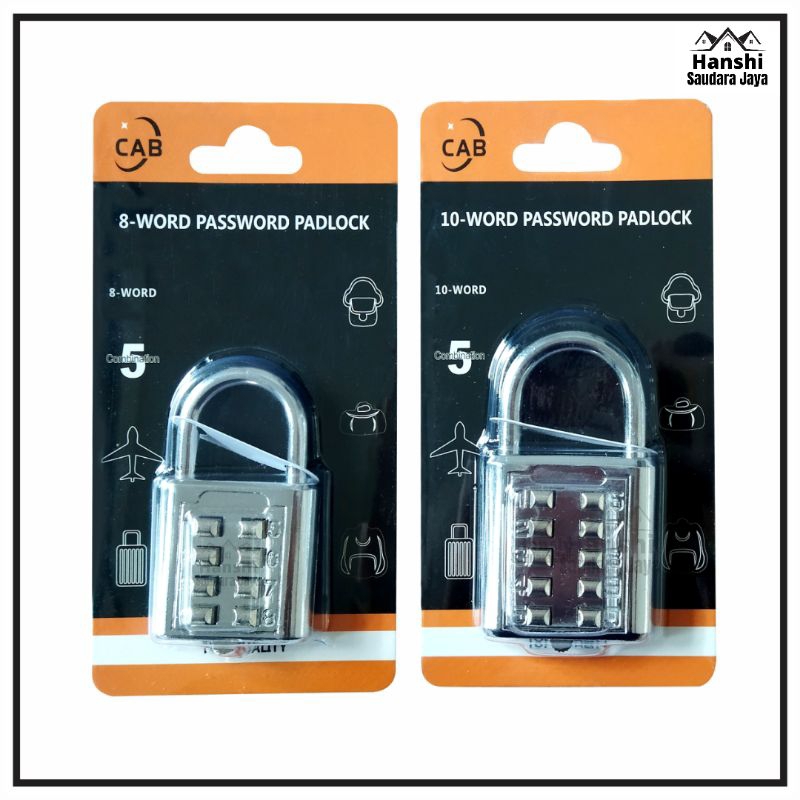 Jual Gembok Angka Kombinasi 8-10 Digit / Gembok Koper Digit Pin ...