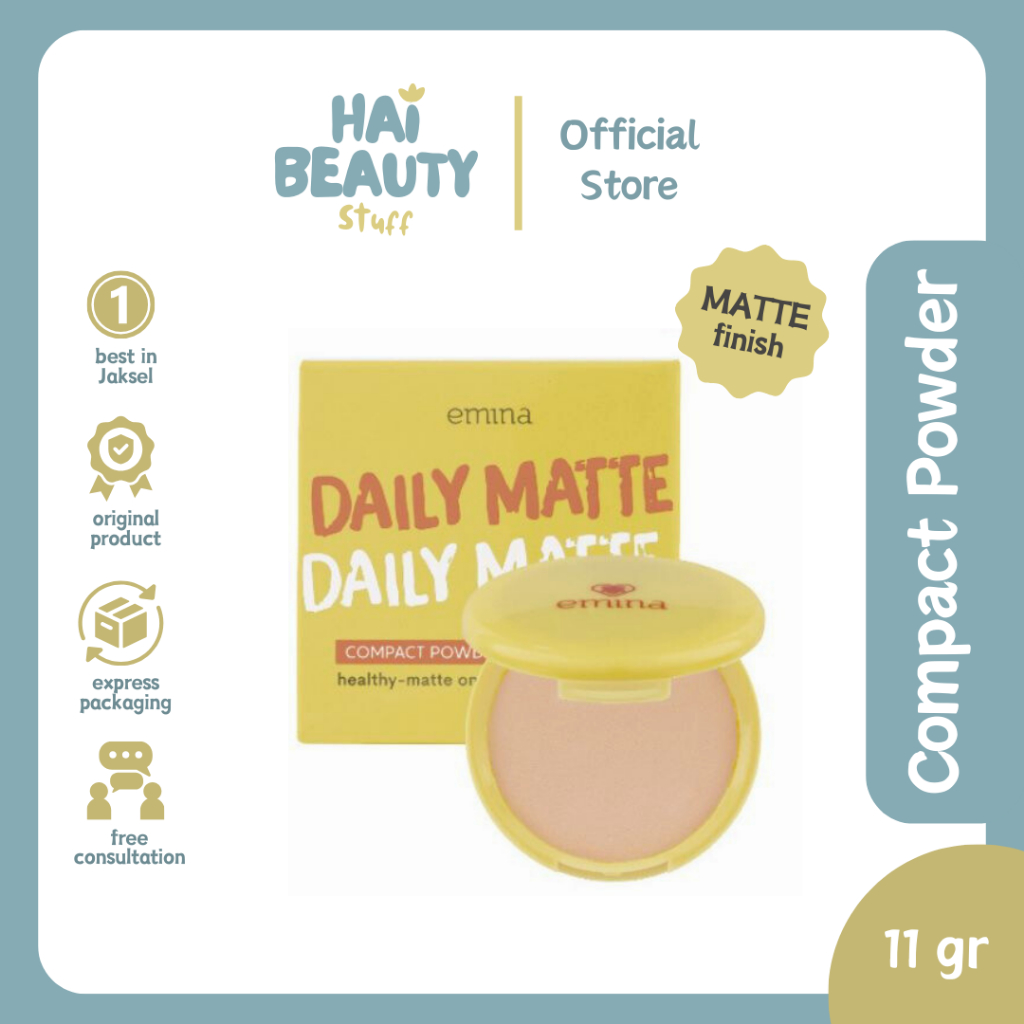 Jual Emina Daily Matte Compact Powder - Bedak Padat Light dan Natural ...