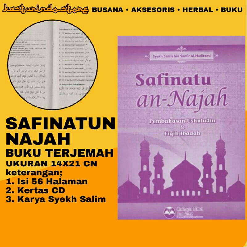 Jual Kitab Buku Safinatun Najah Terjemah Ukuran 14x21 Cm Syekh Salim ...