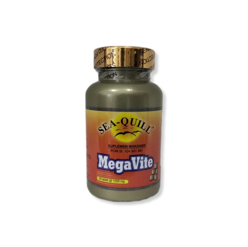 Jual SEA QUILL MegaVite 1200mg 30 Tablet - Multivitamin | Shopee Indonesia