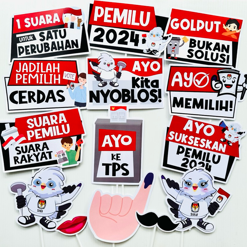 Jual TEMA PEMILU PILKADA 2024 PROPS PHOTOBOOTH | Shopee Indonesia