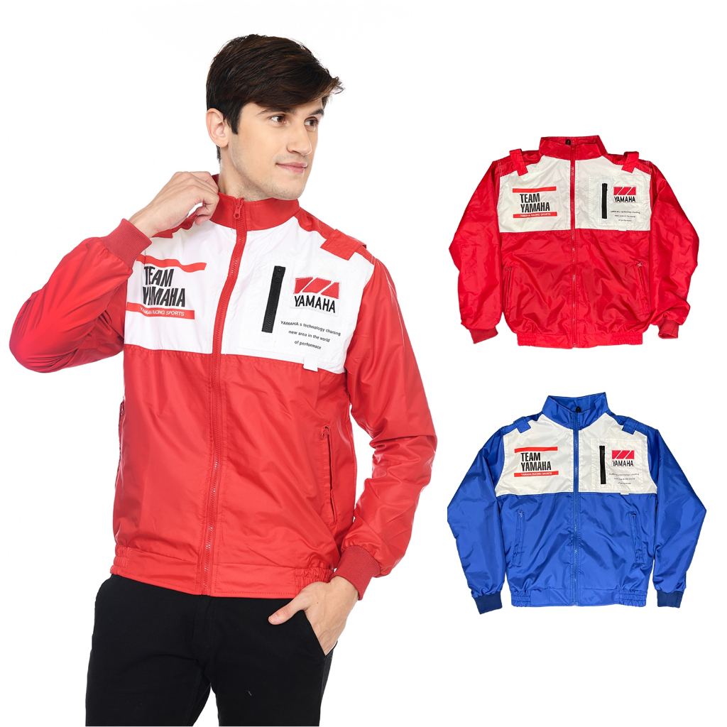 Jual Jaket Team Yamaha Merah Racing Sport Sablon Harian | Shopee Indonesia