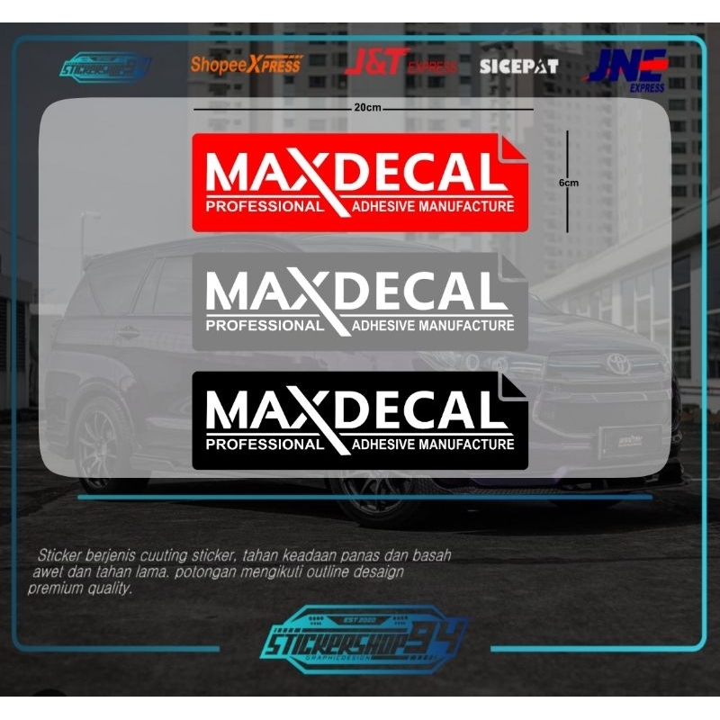 Jual sticker cutting logo maxdecal | Shopee Indonesia