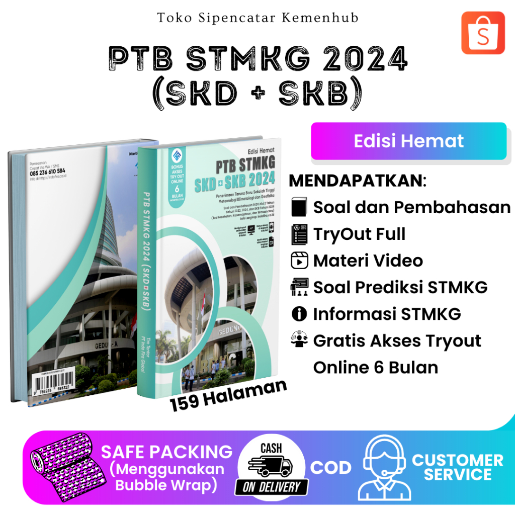 Jual Buku Terbaru PTB STMKG 2024 [SKD + SKB] (Edisi Hemat + Sesuai ...