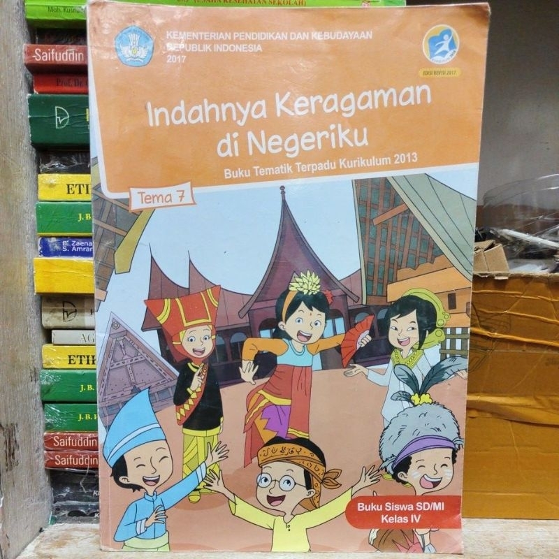 Jual Buku Tematik Terpadu Kelas 4 Sd Tema 7 Indahnya Keragaman Di