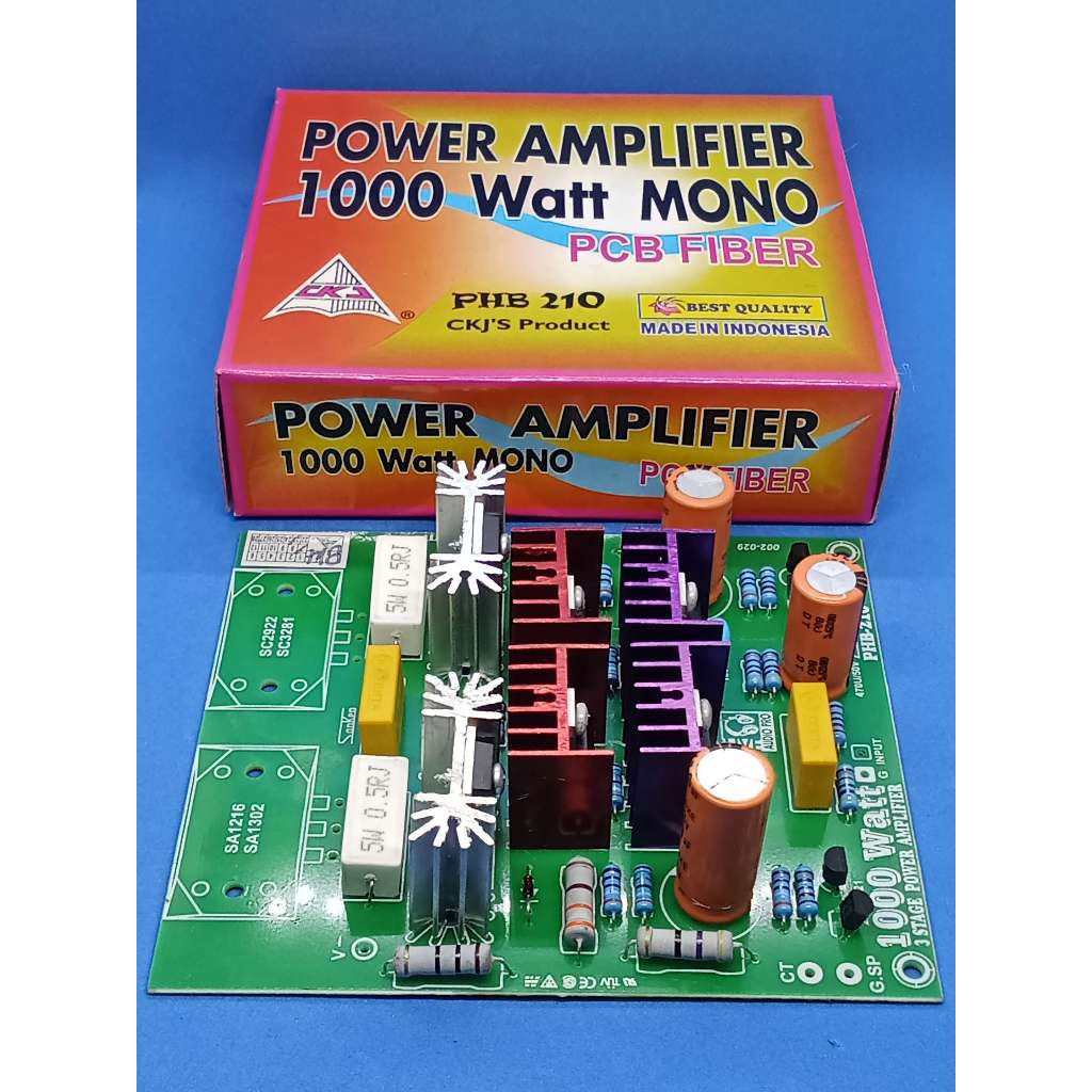 Jual KIT DRIVER POWER AMPLIFIER MONO 3 TINGKAT 1000 WATT - PCB FIBER