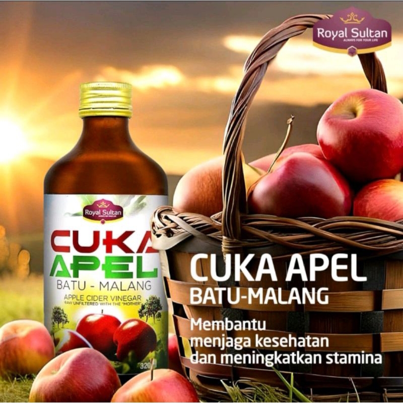 Jual Cuka Apel Natural Apple Cider Vinegar Royal Sultan | Shopee Indonesia