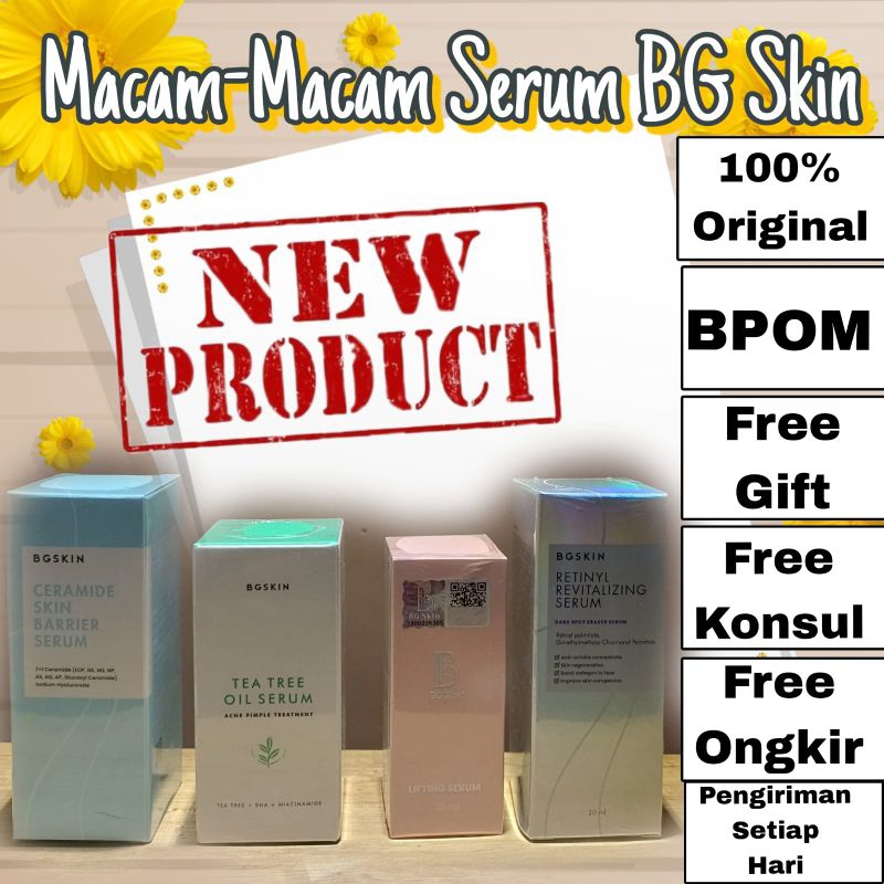 Jual Serum BG Skin/Serum Lifeting/serum Anti Aging/retinyl /tea Tree ...