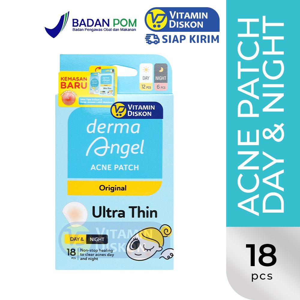 Jual Derma Angel Acne Patch Mix Stiker Jerawat S Day Night Plester Penyembuh Jerawat