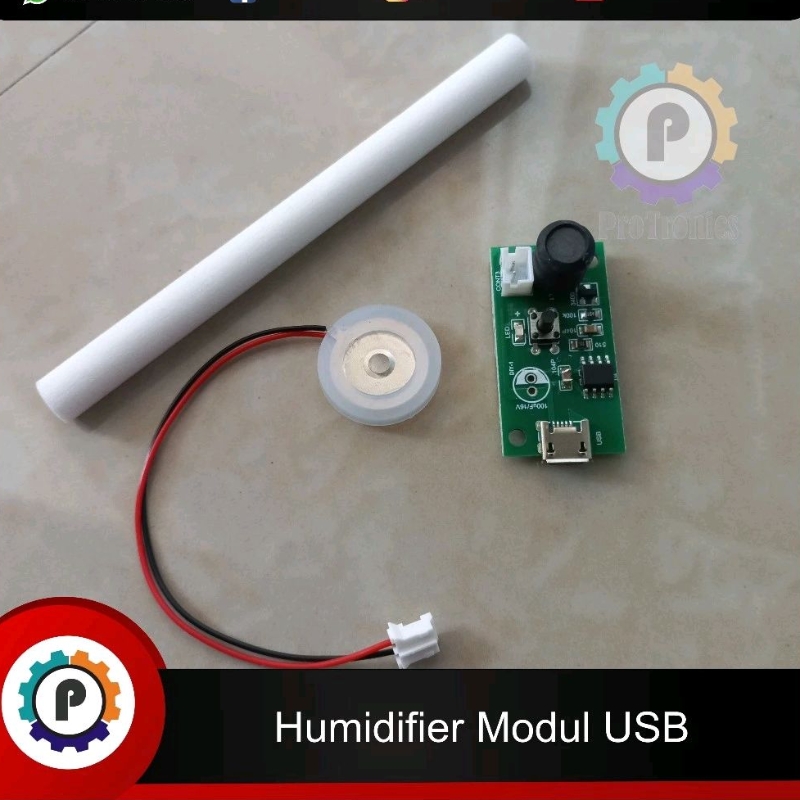 Jual Modul Ultrasonic Atomizer Humidifier USB 5v Pembuat Kabut Mist ...