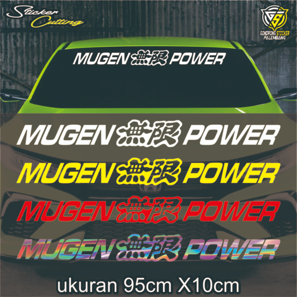 Jual Sticker Cutting Kaca Depan Mobil Mugen Power Stiker All Mobil Shopee Indonesia