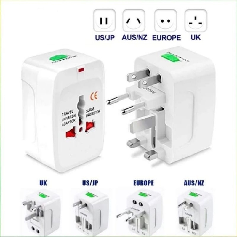 Jual Universal Travel Adapter Adaptor Colokan Listrik Stop Kontak ...