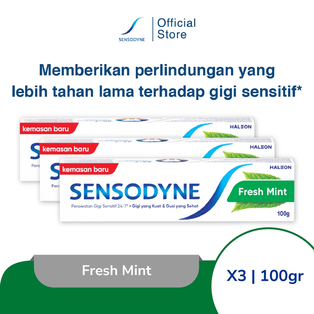 Jual Sensodyne Toothpaste Pasta Gigi Sensitif Nafas Segar Fresh Mint ...