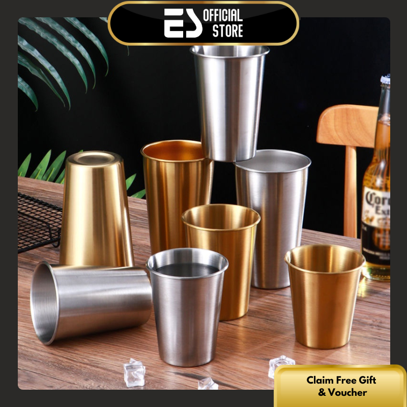 Jual Es Gelas Minum Cangkir Mug Korea Stainless Steel 304 Double Wall Shopee Indonesia 5733