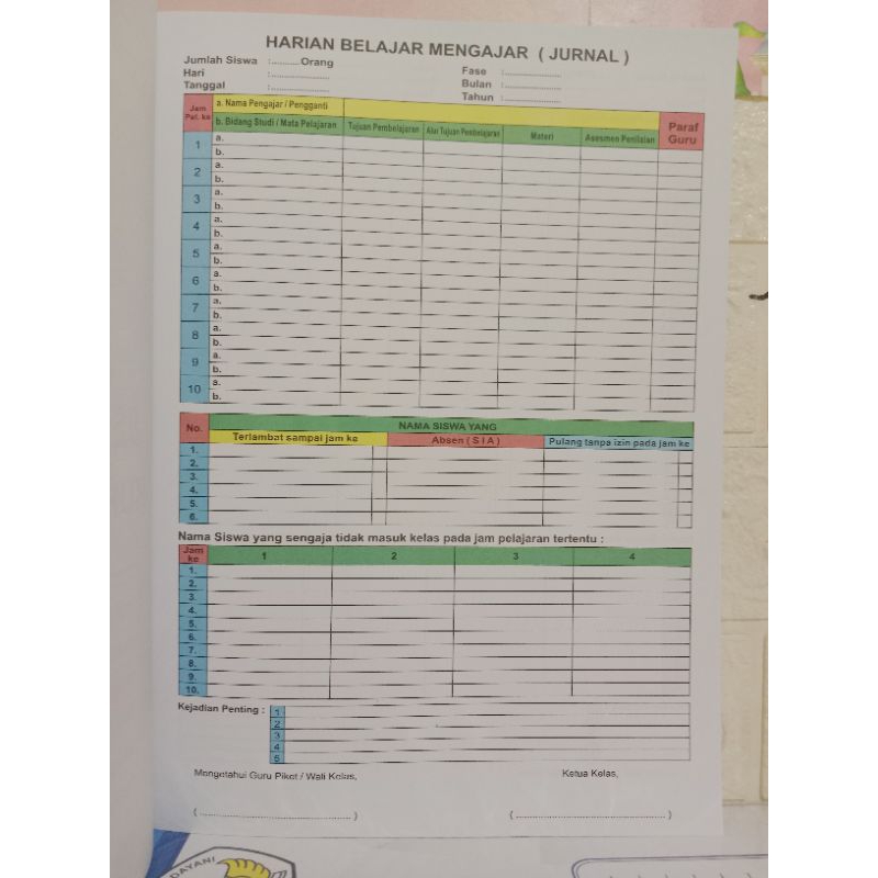Jual BUKU JURNAL HARIAN BELAJAR MENGAJAR KURIKULUM MERDEKA | Shopee ...
