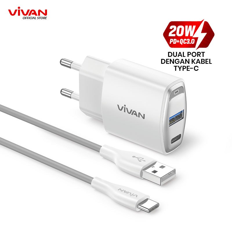 Jual Charger Vivan Power Super W A Quick Charging Fast Charging Pd