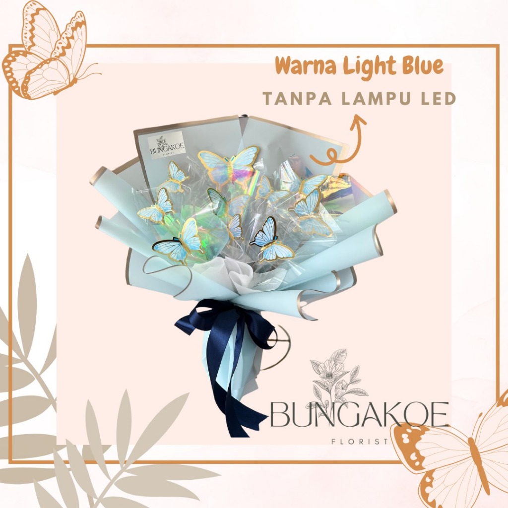 Jual BOUQUET KUPU-KUPU ISI 10 - BUTTERFLY BUKET VIRAL BOUQUET BUTTERFLY ...