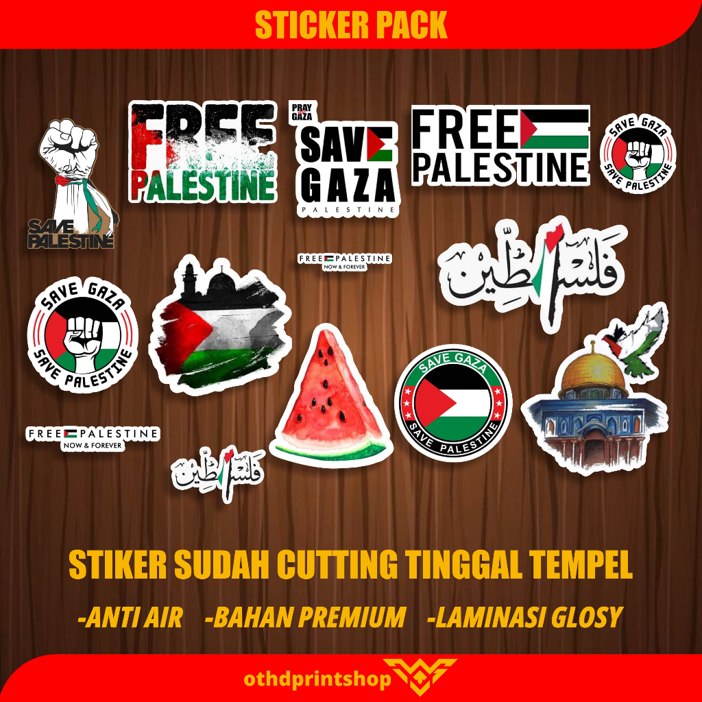 Jual Stiker Palestina Sticker Free Palestine Stiker Palestine Bahan ...