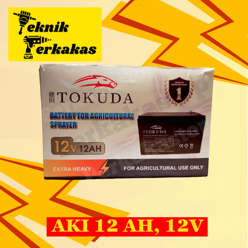 Jual Aki Baterai Kering 12V 12AH TOKUDA Aki Kering 12 amper BERGARANSI