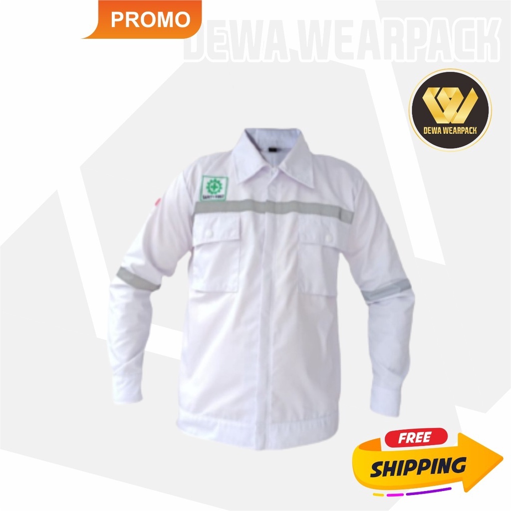 Jual Wearpack Safety Atasan Kemeja Baju Kemeja Kerja Lapangan/APD K3 ...