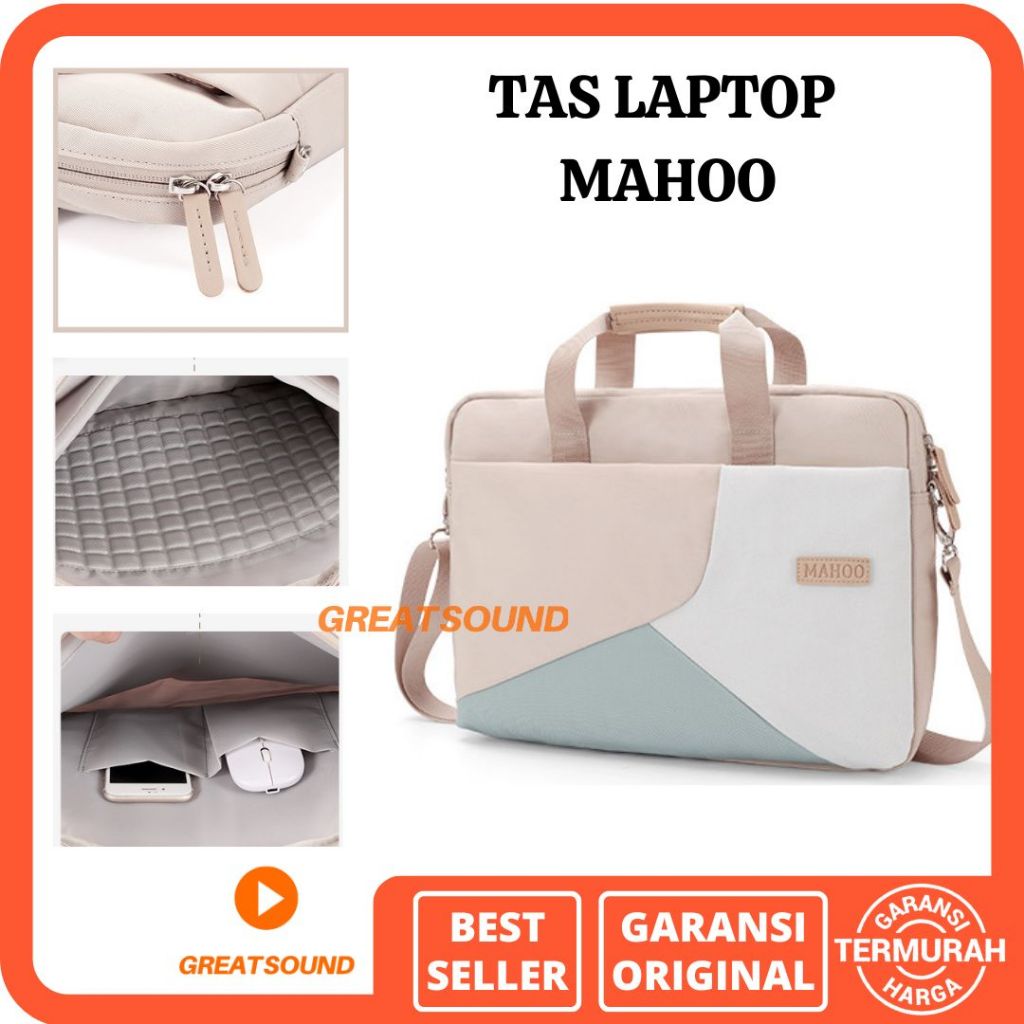 Jual Tas Laptop Wanita Waterproof Mahoo Tas Laptop 13 14 inch Tas ...
