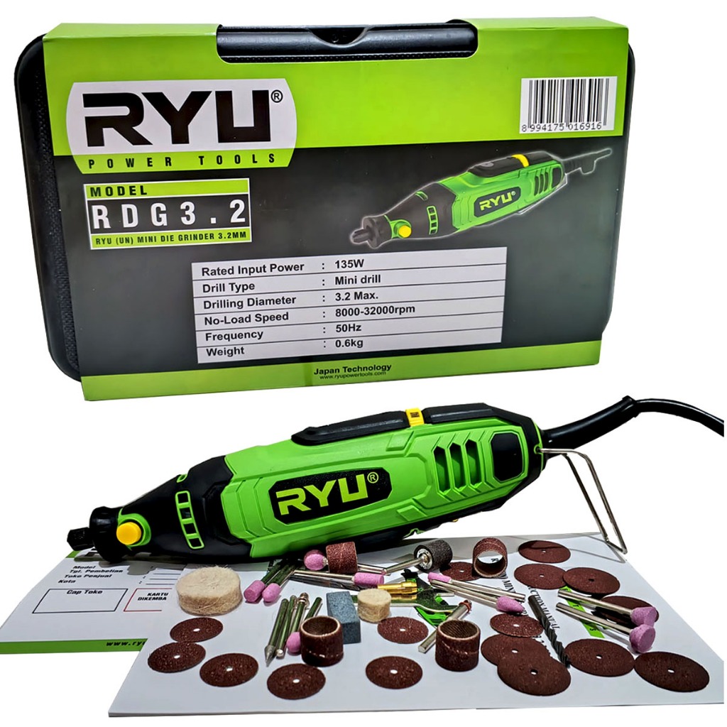 Jual BERGARANSI!!!RYU Die Grinder RDG 3.2 Mini Grinder Ryu Koper Mesin ...