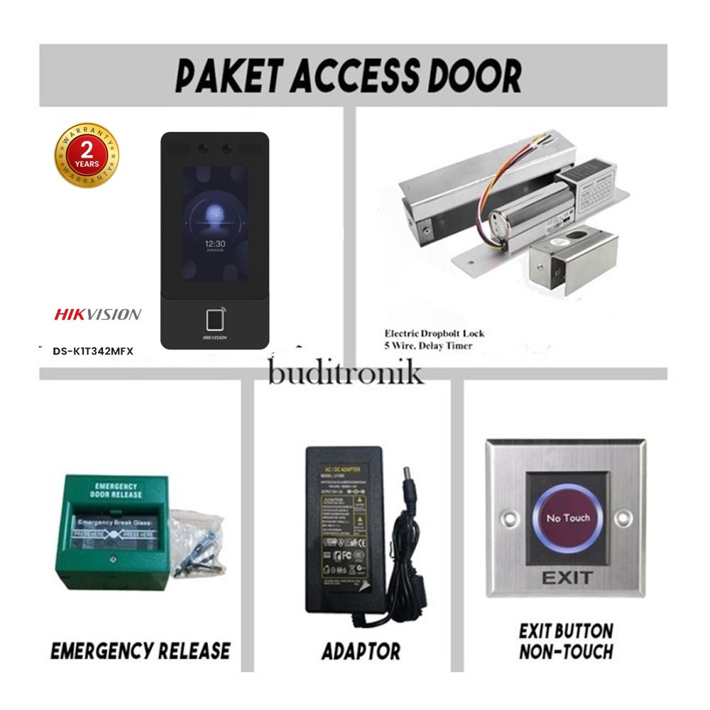 Jual Paket Access Door HIKVISION DSDSK1T342MFX Finger RFID Access