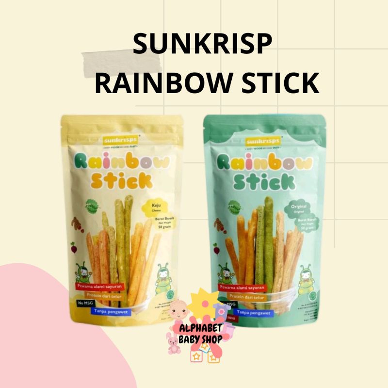 Jual SUNKRISPS RAINBOW STICK RASA ORIGINAL / KEJU ISI 50GR | Shopee ...