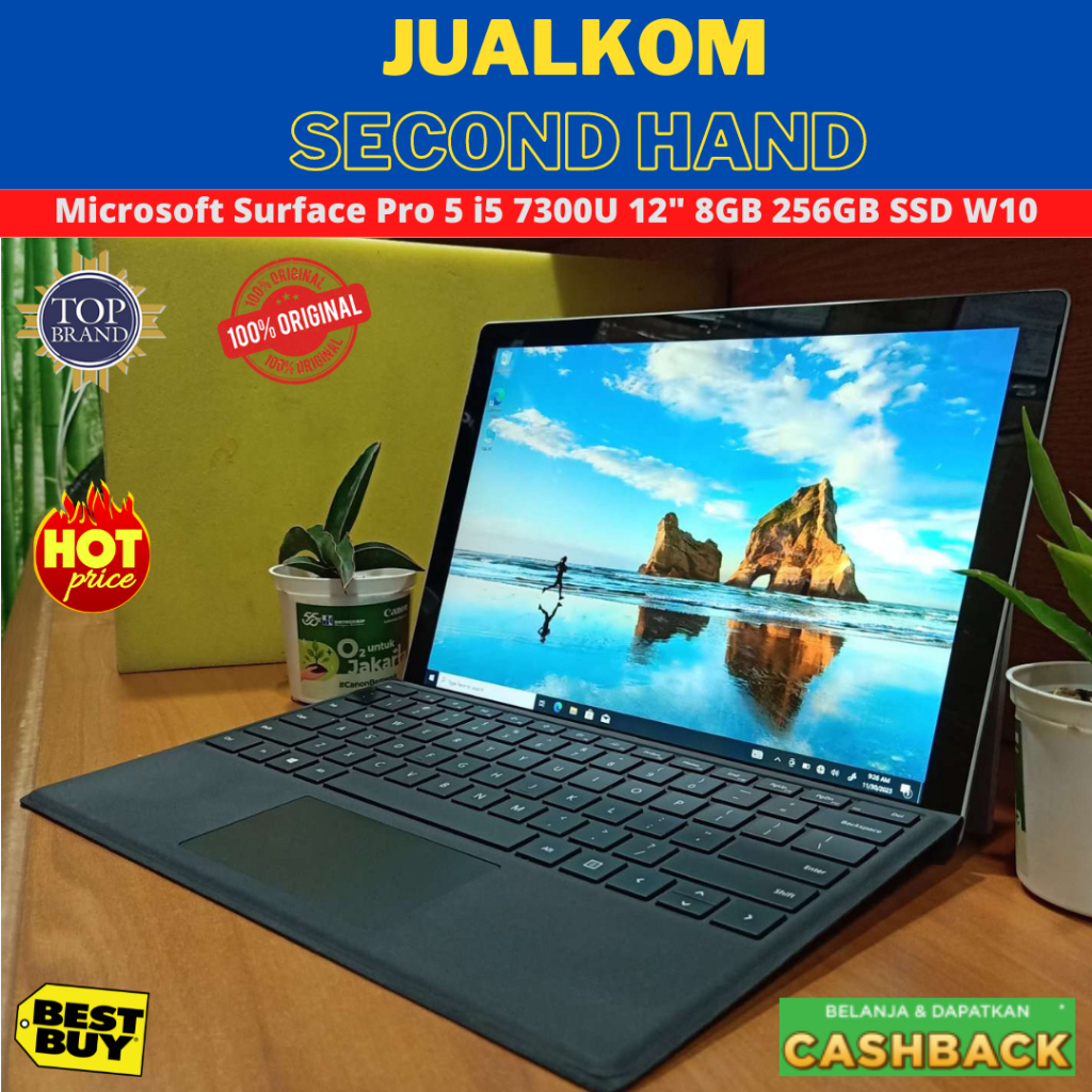 JC04232 Microsoft Surface Pro5 Win11 キーボード 良品 office