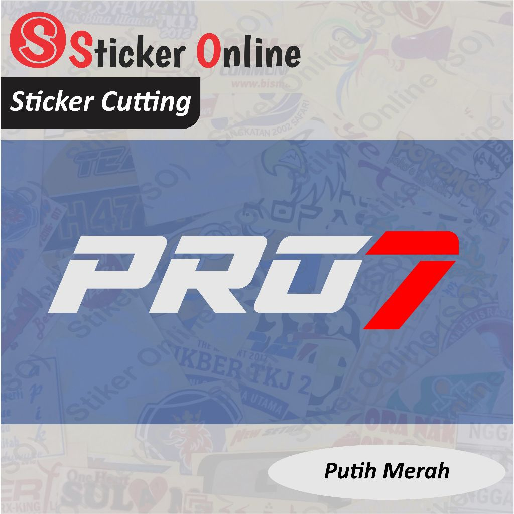 Jual Stiker PRO 7 | Sticker Cutting PRO7 Motor Mobil | Shopee Indonesia