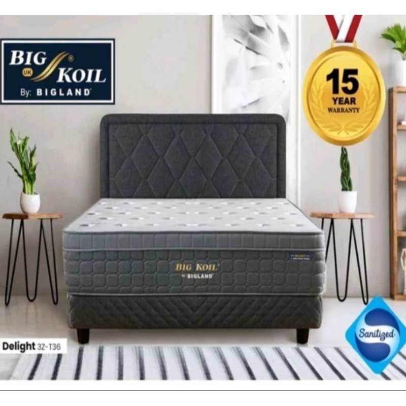 Jual PREMIUM KASUR SPRINGBED BIGKOIL DELIGHT by BIGLAND T 36cm Ready ...