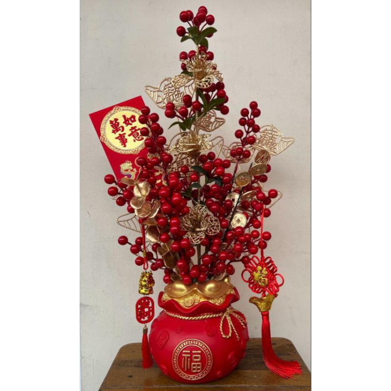 Jual Pohon Bunga Hoki Imlek / Dekorasi Sakura Meihua Imlek / Bunga