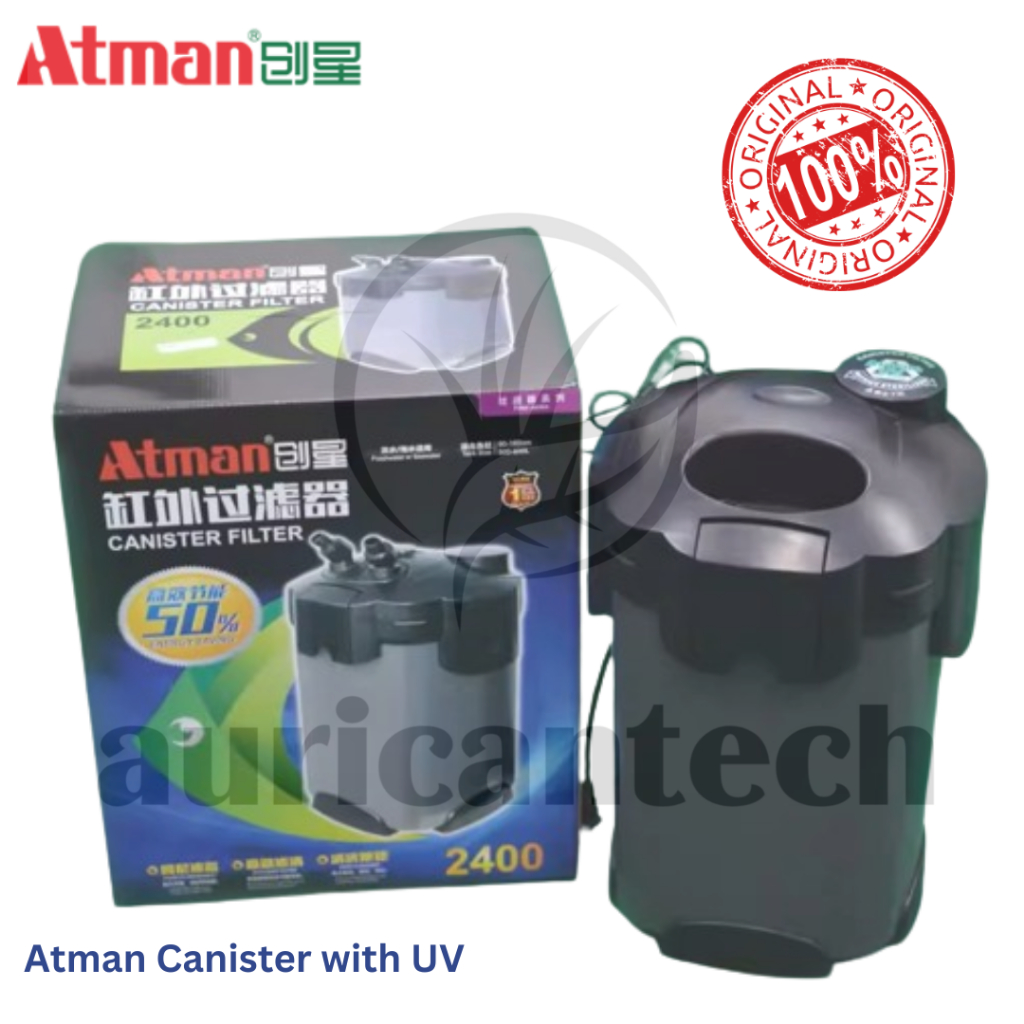 Jual Atman UF-2400 Caniter With UV Aquarium External Canister Filter ...