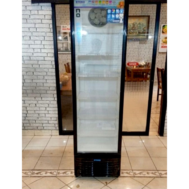Jual Showcase Steko MG-300. Kapasitas 280 liter. 6 Rak. Tanpa bunga es ...