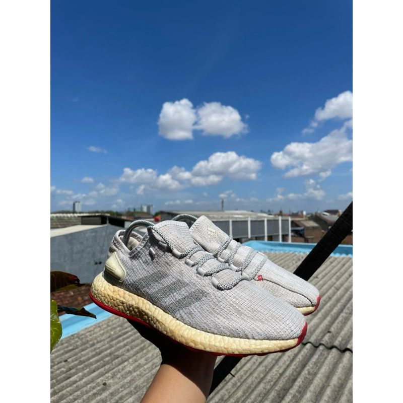 Jual adidas Pureboost Grey | Shopee Indonesia